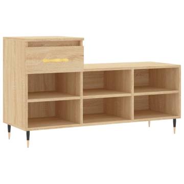 Shoe Cabinet Sonoma Oak 102x36x60 cm - Stylish Storage Solution