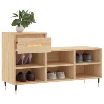 Shoe Cabinet Sonoma Oak 102x36x60 cm - Stylish Storage Solution