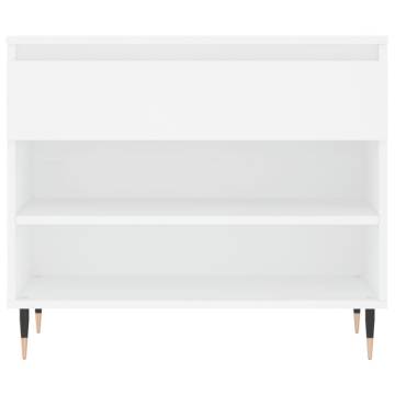 Shoe Cabinet White 70x36x60 cm | Durable Engineered Wood