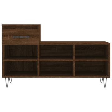 Elegant Brown Oak Shoe Cabinet - 102x36x60 cm | HipoMarket