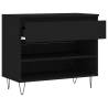 Shoe Cabinet Black 70x36x60 cm - Elegant Storage Solution