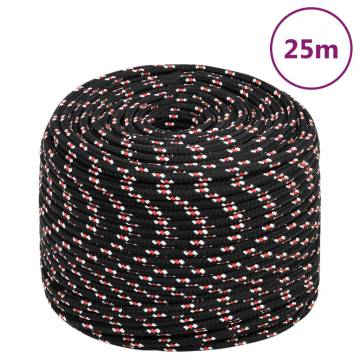 Boat Rope Black 10 mm 25 m Polypropylene - Durable & Versatile