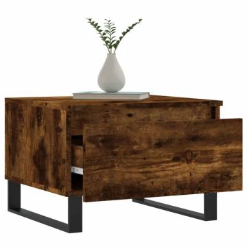 Elegant Smoked Oak Coffee Table - 50x46x35 cm | Hipo Market