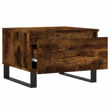 Elegant Smoked Oak Coffee Table - 50x46x35 cm | Hipo Market