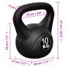 10 kg Kettlebell - Durable Plastic Coated Design | HipoMarket