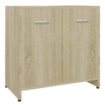 Stylish Bathroom Cabinet Sonoma Oak - 60x33x61 cm | HiPo Market