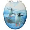 Penguin Design WC Toilet Seats with Soft Close - 2 pcs MDF