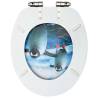 Penguin Design WC Toilet Seats with Soft Close - 2 pcs MDF