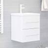 Sink Cabinet High Gloss White 41x38.5x48 cm Engineered Wood Colour high gloss white Size 41 x 38.5 x 48 cm Number of 1 Number of Pieces 