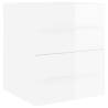 High Gloss White Sink Cabinet - Stylish Bathroom Storage