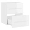 High Gloss White Sink Cabinet - Stylish Bathroom Storage