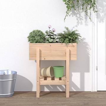 Garden Planter 62x30x69 cm Solid Wood Pine - Hipomarket