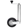 Jockey Wheel for Trailer - 60mm Galvanized Steel with Clamp