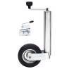 Jockey Wheel for Trailer - 60mm Galvanized Steel with Clamp