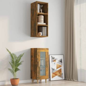 Wall Cabinet Smoked Oak 32.5x34.5x90 cm - Stylish Storage Solution