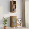 Wall Cabinet Smoked Oak 32.5x34.5x90 cm - Stylish Storage Solution