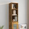 Wall Cabinet Smoked Oak 32.5x34.5x90 cm - Stylish Storage Solution