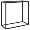 Console Table Black 80x35x75 cm Tempered Glass Colour black and white Size 80 x 35 x 75 cm Quantity in Package 1 Model without feet 