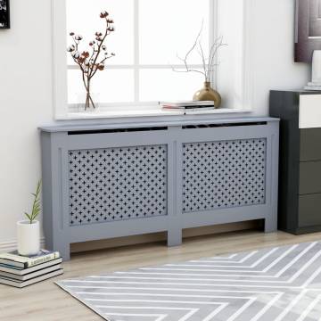 Stylish Radiator Cover Anthracite 172x19x81.5 cm MDF