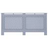 Stylish Radiator Cover Anthracite 172x19x81.5 cm MDF