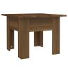 Stylish Brown Oak Coffee Table - 55x55 cm | Hipo Market