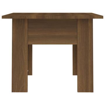 Stylish Brown Oak Coffee Table - 55x55 cm | Hipo Market