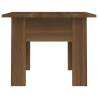 Stylish Brown Oak Coffee Table - 55x55 cm | Hipo Market