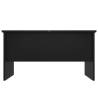 Stylish Black Coffee Table - 80x50 cm Engineered Wood