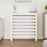 Radiator Cover White 79.5x19x84 cm - Solid Pine Wood