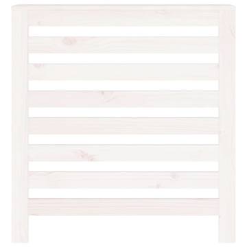 Radiator Cover White 79.5x19x84 cm - Solid Pine Wood