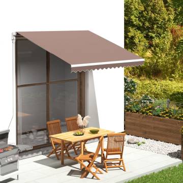 Replacement Awning Fabric Brown 3x2.5 m - Durable & UV Resistant