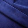 Dark Blue Velvet Blackout Curtain with Metal Rings - 290x245 cm