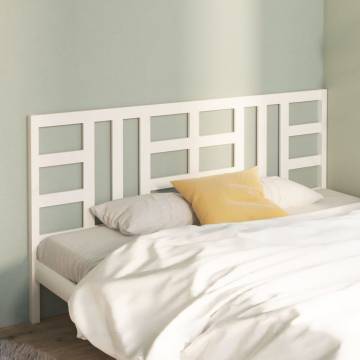 White Solid Pine Bed Headboard - Stylish & Comfortable Support