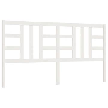 White Solid Pine Bed Headboard - Stylish & Comfortable Support