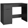 Stylish Black Desk 100x50x75 cm - Engineered Wood