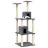 Cat Tree with Sisal Scratching Posts - Dark Grey 141 cm