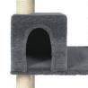 Cat Tree with Sisal Scratching Posts - Dark Grey 141 cm