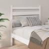 Stylish White Bed Headboard | Solid Wood Pine - 96x4x100 cm