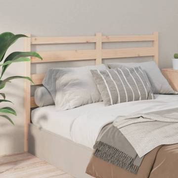 Stylish Solid Wood Pine Bed Headboard - 146x4x100 cm