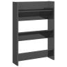 Wall Shoe Cabinet High Gloss Grey | Space-Saving Organizer