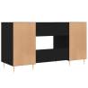 Elegant Black Desk 140x50 cm - Stylish & Practical