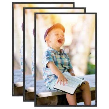 Trendy Black Photo Frames Collage 3pcs - 21x29.7cm MDF