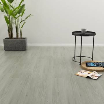 Self-Adhesive PVC Flooring Planks - 4.46 m² in Grey