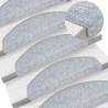 Carpet Stair Treads 15 pcs Light Grey 65x24x4 cm Colour light grey Size 65 x 24 x 4 cm Quantity in Package 15 