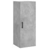 Stylish Highboard Concrete Grey - 34.5x34x180 cm