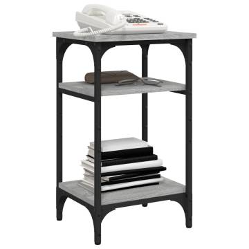 Stylish Grey Sonoma Side Table - Engineered Wood | Hipomarket