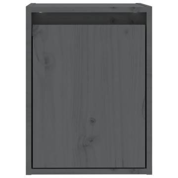 Grey Wall Cabinet - 30x30x40 cm Solid Pine - Hipomarket