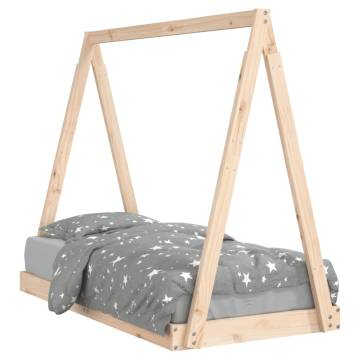 Kids Bed Frame 70x140 cm Solid Wood Pine | Hipomarket