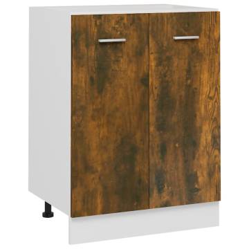 Bottom Cabinet Smoked Oak - 60x46x81.5 cm | HipoMarket