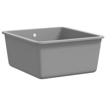 Granite Kitchen Sink Single Basin Grey - Hipomarket UK